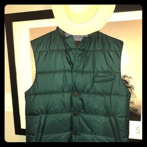 Classic Aqua Down Feather Vest by Robert Talbott